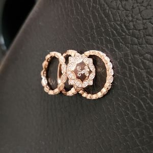 K Monogram Stack Rings